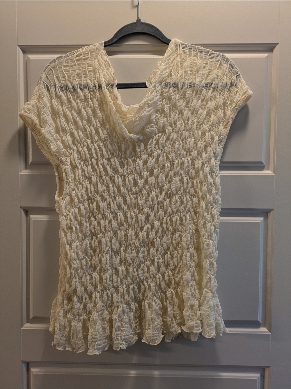 Find Me Now The Label Ruched Cream Top Xl